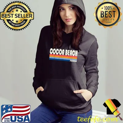 Retro Vintage 70s 80s Style Cocoa Beach, FL T-shirt