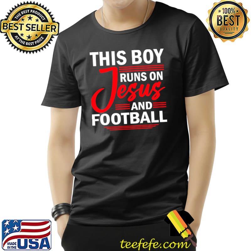 Runs On Jesus And Football Player Coach Tackle Sport Lover T-Shirt Unisex Runs On Jesus And Football Player Coach Tackle Sport Lover T-Shirt Unisex
