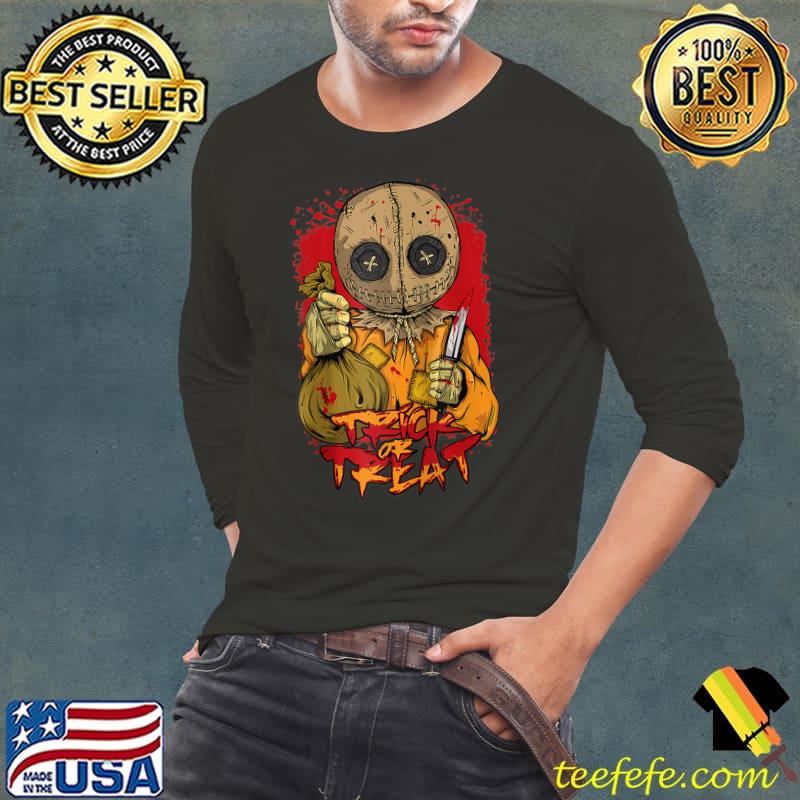Scary trick treat halloween horror ghost costume for party T-Shirt Long Sleeve Tee Scary trick treat halloween horror ghost costume for party T-Shirt Long Sleeve Tee