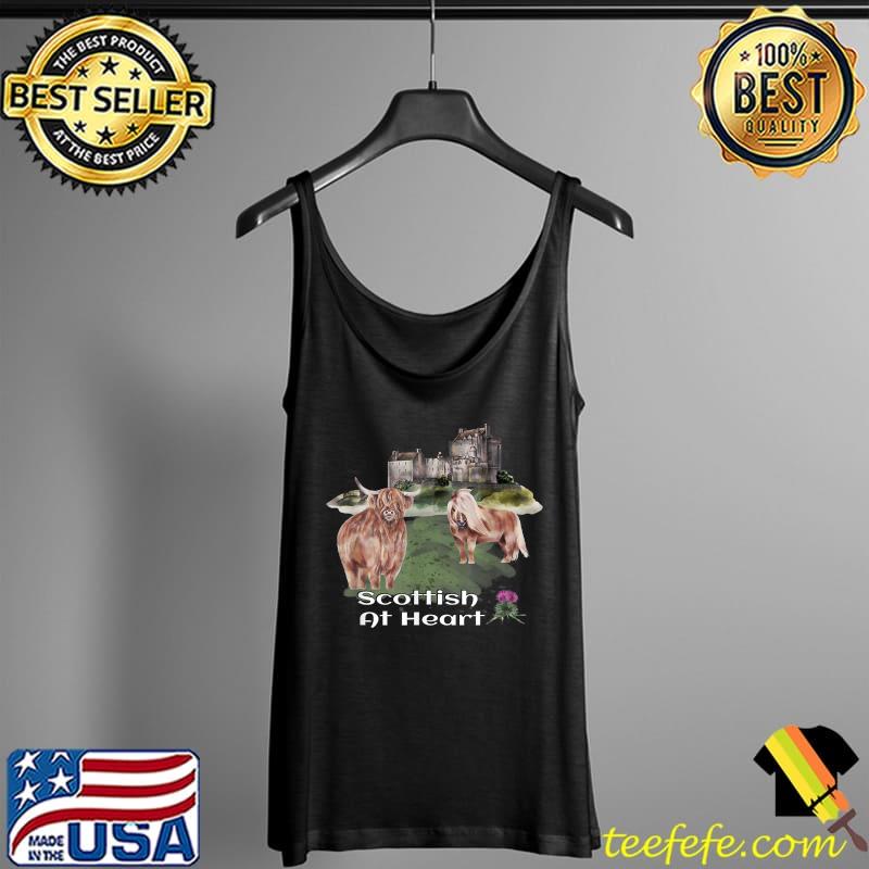 Scottish Heart Design Highland Castle, Scotland Cow, Pony T-Shirt Tank Top Scottish Heart Design Highland Castle, Scotland Cow, Pony T-Shirt Tank Top