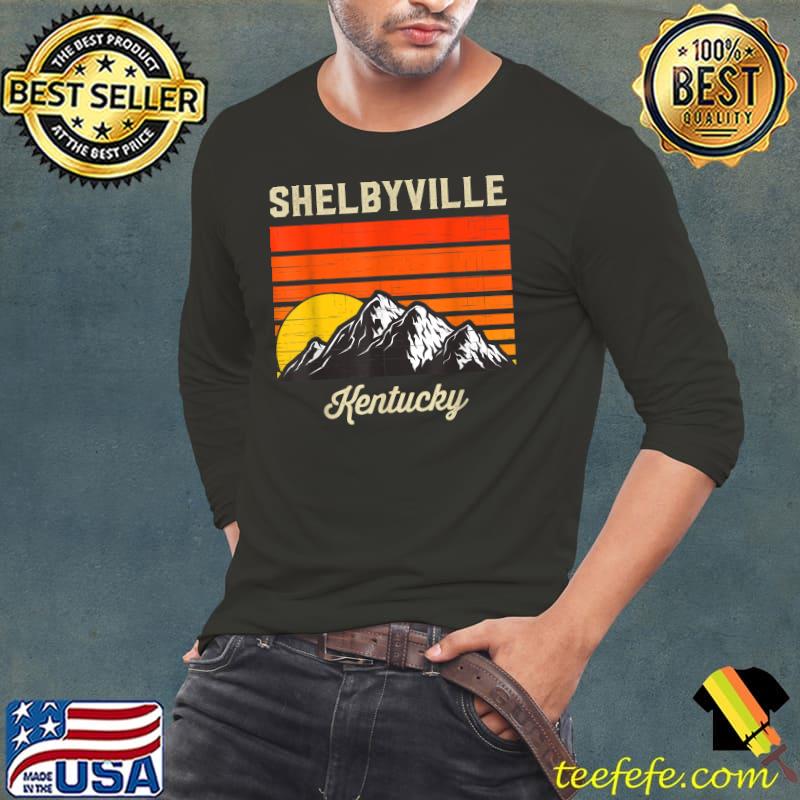 Shelbyville Kentucky Retro City State USA Souvenir T-Shirt Long Sleeve Tee Shelbyville Kentucky Retro City State USA Souvenir T-Shirt Long Sleeve Tee