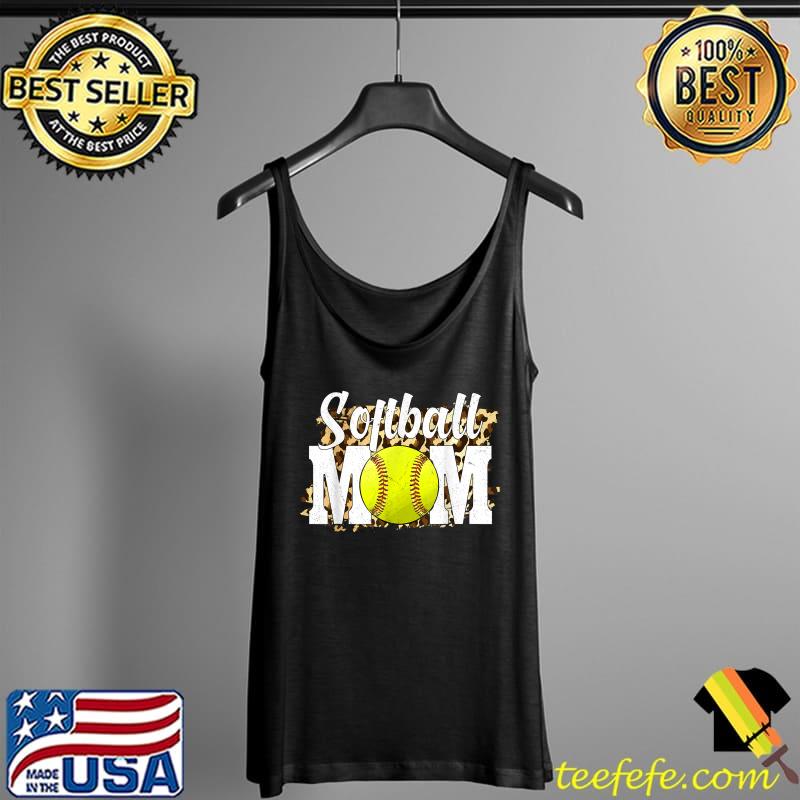 Softball Fans Leopard Women, Softball Mom T-Shirt Tank Top Softball Fans Leopard Women, Softball Mom T-Shirt Tank Top