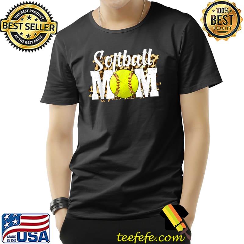 Softball Fans Leopard Women, Softball Mom T-Shirt Unisex Softball Fans Leopard Women, Softball Mom T-Shirt Unisex