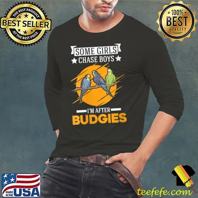Some girls chase boys I'm after Budgies T-shirt