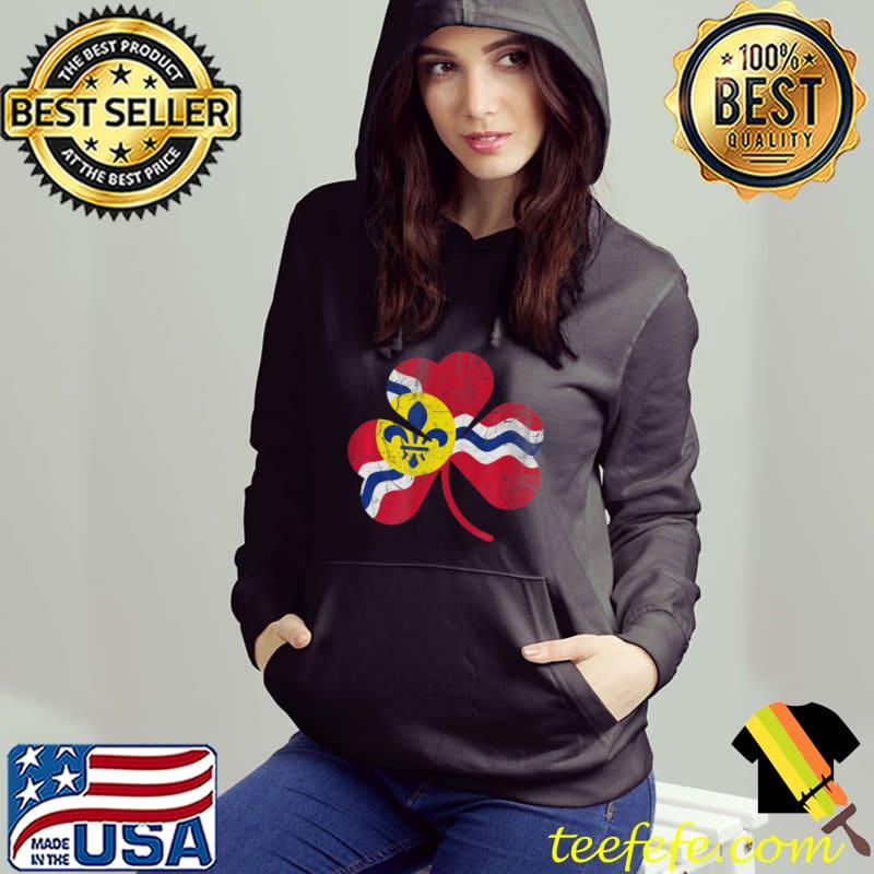 St Louis Flag Shamrock T-Shirts Irish St Patricks Day Gift T-Shirt