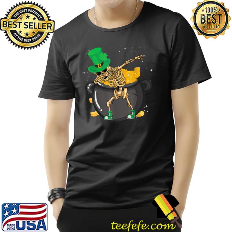 St Patricks Day Dabbing Leprechaun Day Skull Kids Boys & Men T-Shirt Unisex St Patricks Day Dabbing Leprechaun Day Skull Kids Boys & Men T-Shirt Unisex