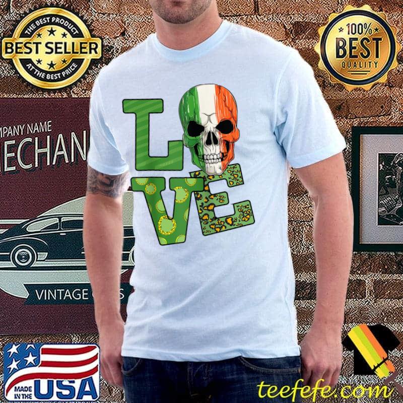 St Patricks Irish Skull Love Buffalo Plaid Vintage T- Unisex St Patricks Irish Skull Love Buffalo Plaid Vintage T- Unisex