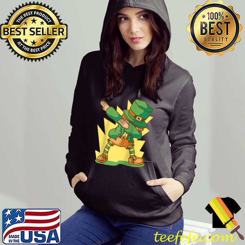 St Patrick's Leprechaun Dabbing Funny St Paddys Day Elf T-shirt