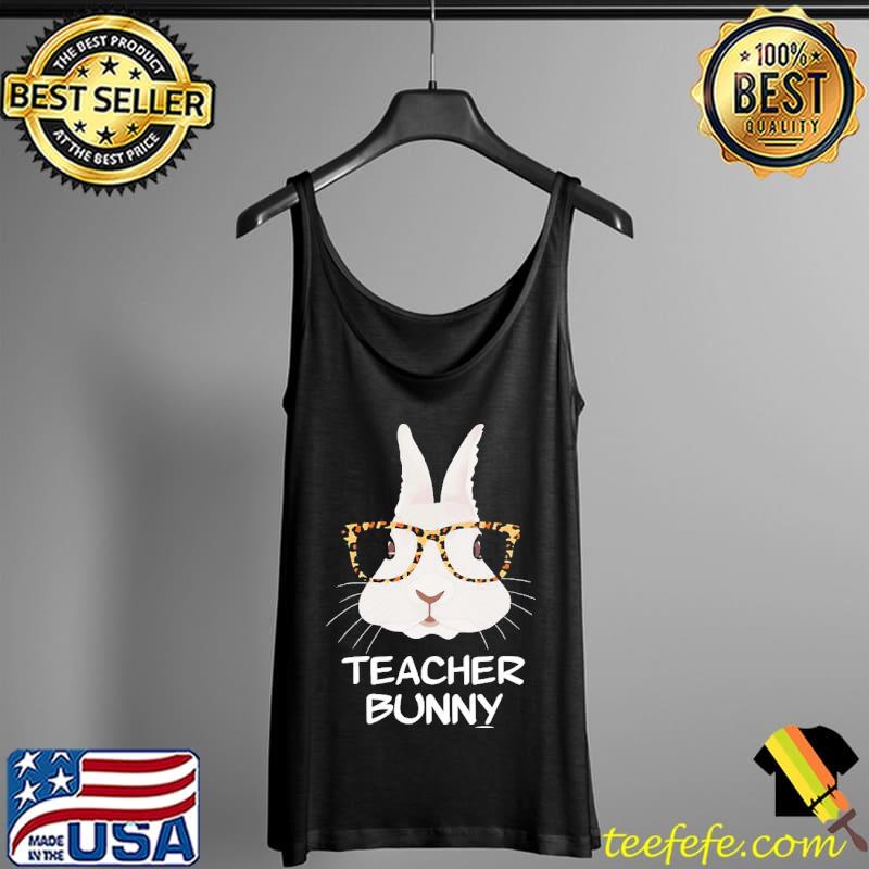 Teacher bunny leopard easter day women Tank Top Teacher bunny leopard easter day women Tank Top