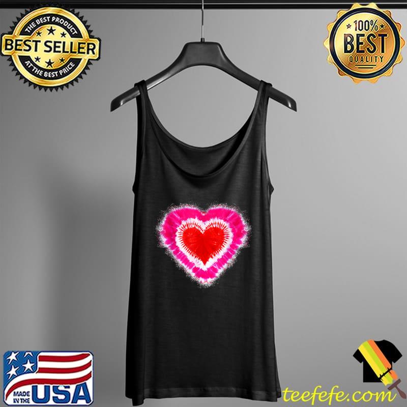 Toddler Kids Adults Red & Pink Heart Tie Dye Valentines Day T- Tank Top Toddler Kids Adults Red & Pink Heart Tie Dye Valentines Day T- Tank Top
