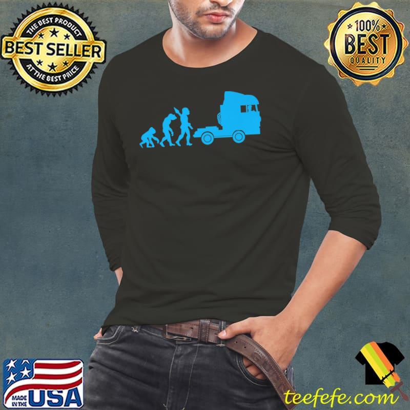 Truck Driver Truck Long Driver Evolution Premium T-Shirt Long Sleeve Tee Truck Driver Truck Long Driver Evolution Premium T-Shirt Long Sleeve Tee
