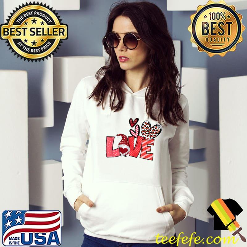 Valentines Love & Heart Art In Polka, Cheetah & Gnome Cap T-Shirt