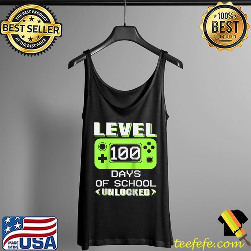 Video Gamer Student 100th Day Teacher 100 Days of School T-Shirt Tank Top Video Gamer Student 100th Day Teacher 100 Days of School T-Shirt Tank Top