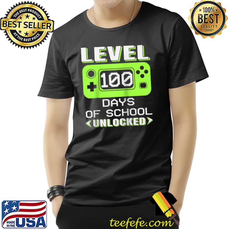 Video Gamer Student 100th Day Teacher 100 Days of School T-Shirt Unisex Video Gamer Student 100th Day Teacher 100 Days of School T-Shirt Unisex