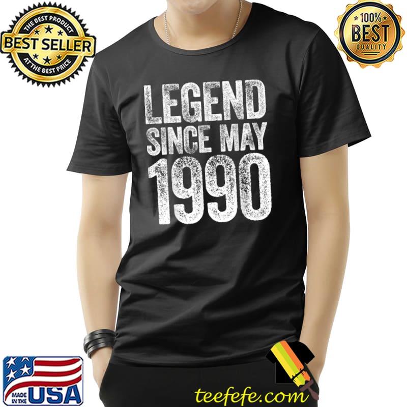Vintage 1990 Birthday Shirt May Born Legend Since 1990 T-Shirt Unisex Vintage 1990 Birthday Shirt May Born Legend Since 1990 T-Shirt Unisex