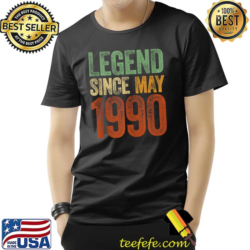Vintage 1990 Birthday Shirt May Born Legend T-Shirt Unisex Vintage 1990 Birthday Shirt May Born Legend T-Shirt Unisex
