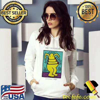 Youth short sleeve keith haring art shirt