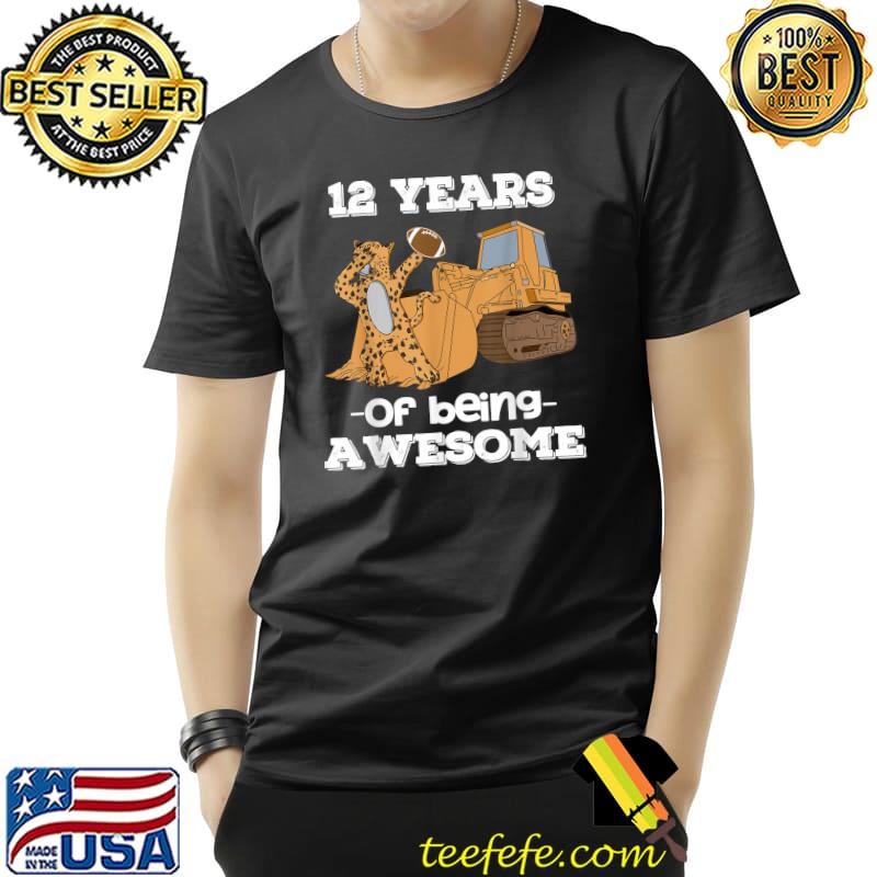 12 Years of Being Awesome Boys Cheetah 12th Birthday T-Shirt Unisex 12 Years of Being Awesome Boys Cheetah 12th Birthday T-Shirt Unisex