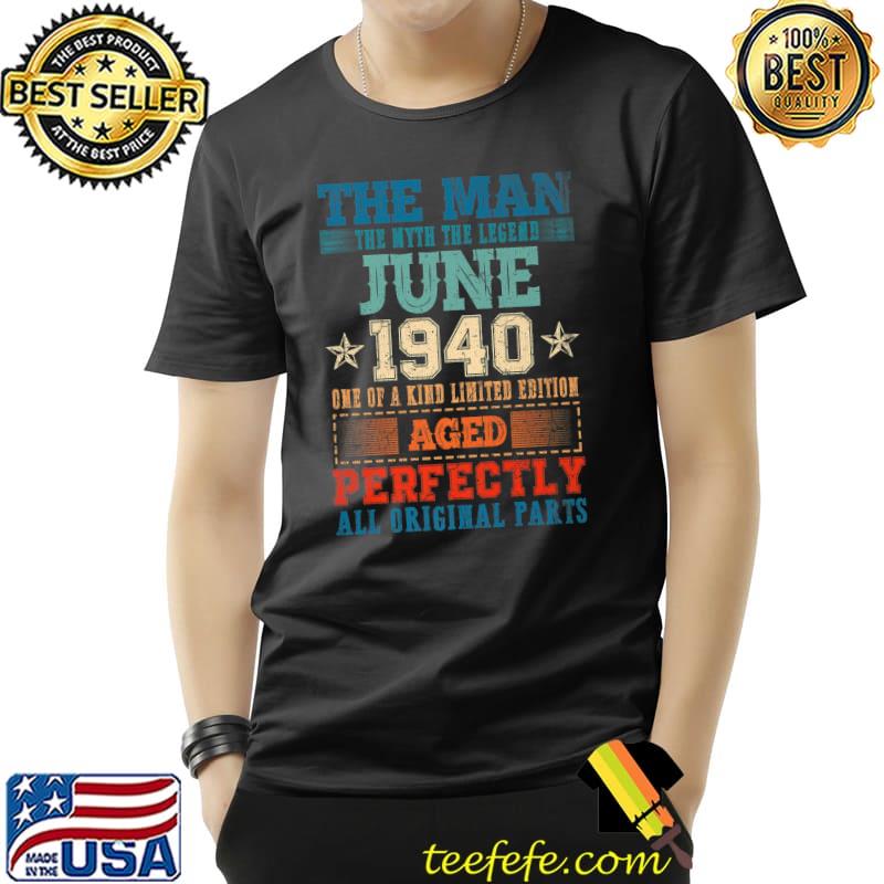 1940 Years Old Vintage June 1940 82th Birthday Gifts Premium T-Shirt