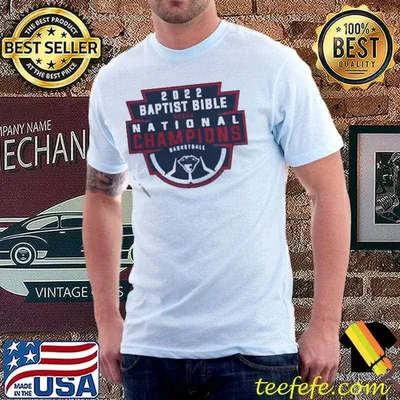 2022 baptist bible ncaa national champions shirt