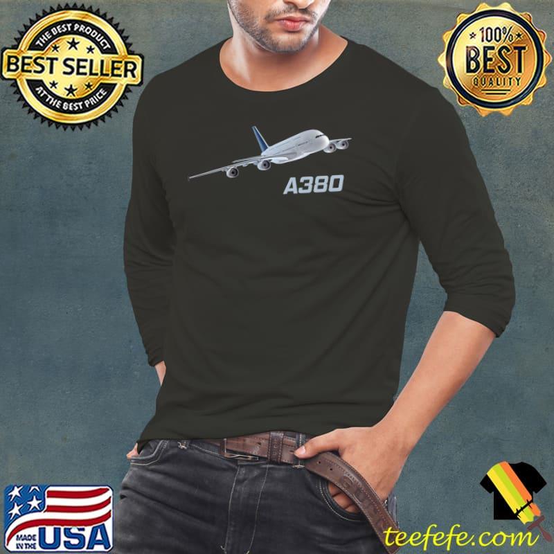 A 380 passenger aircraft, airline, jet, airplane Premium T-Shirt Long Sleeve Tee A 380 passenger aircraft, airline, jet, airplane Premium T-Shirt Long Sleeve Tee