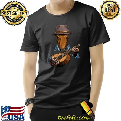 Acoustic Guitar Horse Guitar Player Farm Animal Guitarist T-shirt