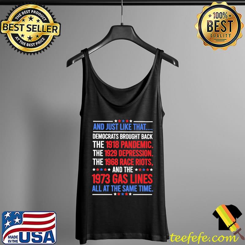 And Just Like That Democrats Brought Back Shirt Tank Top And Just Like That Democrats Brought Back Shirt Tank Top