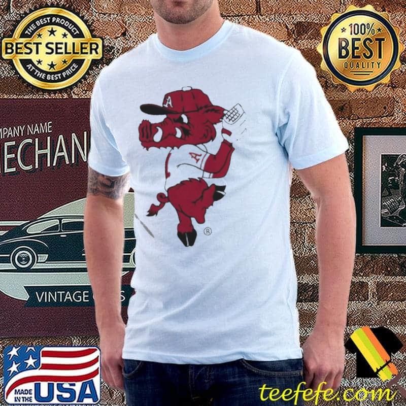ArKansas razorbacks pitching ribby shirt ArKansas razorbacks pitching ribby shirt