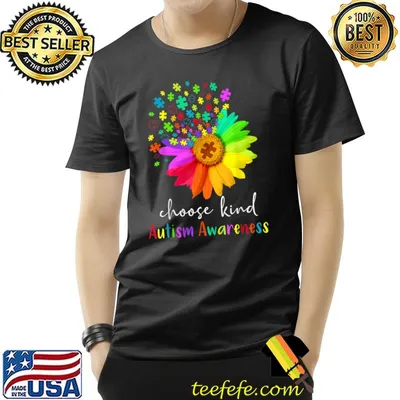 Autism Awareness For Women Mom Kid Teacher Choose Kind T-Shirt
