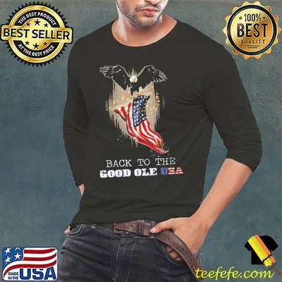 Back To The Good Ole USA Eagle American Flag Shirt
