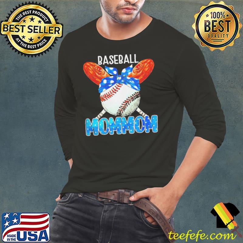Bandana game day baseball mommom team sports Long Sleeve Tee Bandana game day baseball mommom team sports Long Sleeve Tee