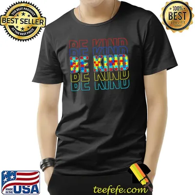 Be Kind Autism Awareness Special Education Autism Teacher T-Shirt