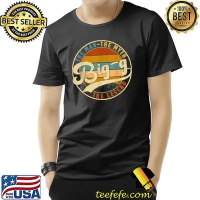 Big-G The Man Myth Legend Family Daddy Grandpa Father's Day T-Shirt
