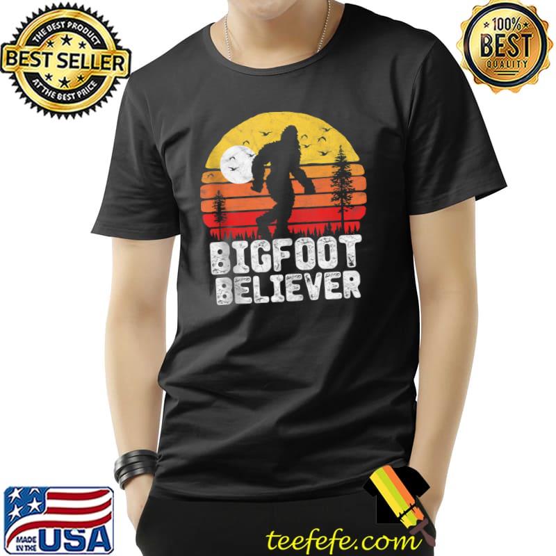 Bigfoot Believer Vintage Distressed 80s Sasquatch Sunset T-shirt Bigfoot Believer Vintage Distressed 80s Sasquatch Sunset T-shirt