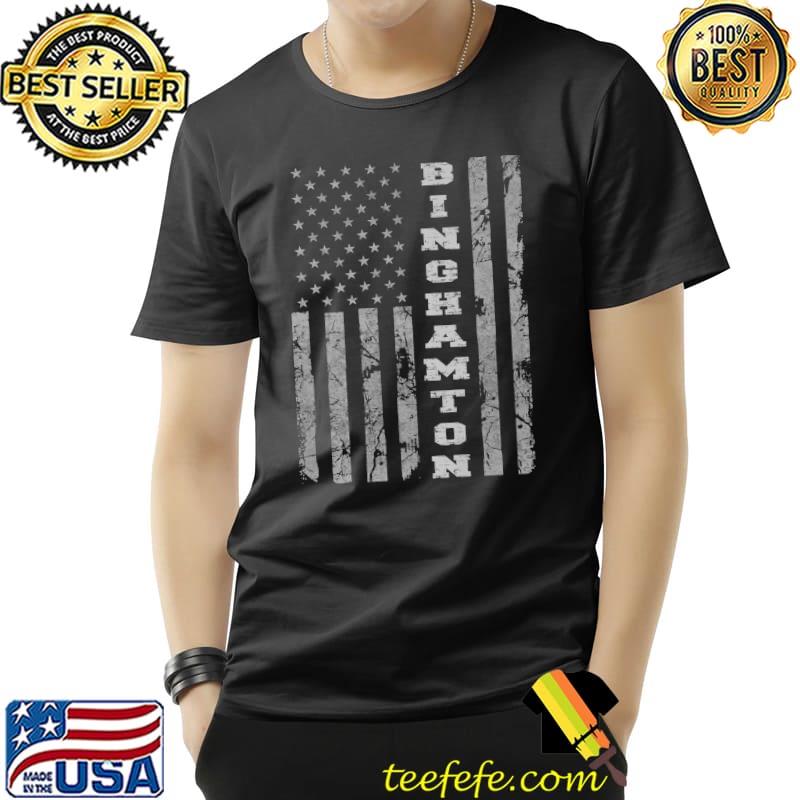 Binghamton, New York, American flag Premium T-Shirt Unisex Binghamton, New York, American flag Premium T-Shirt Unisex