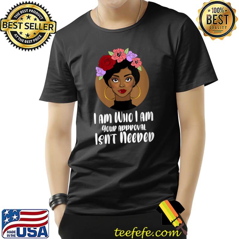 Black Queen Lady Curly Natural Afro African American T-Shirt
