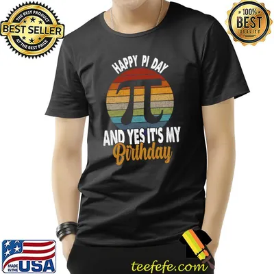 Born On Pi Day Shirt, Happy Birthday Funny Nerd Math Teacher T-shirt