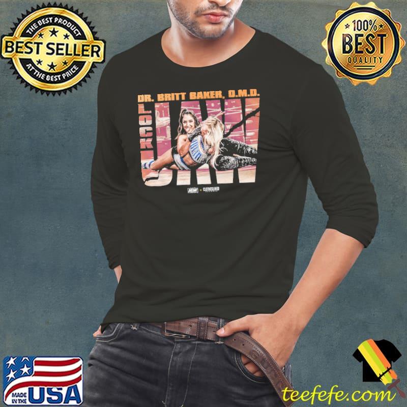Britt Baker - Lockjaw - AEW x Clotheslined Apparel Shirt Long Sleeve Tee Britt Baker - Lockjaw - AEW x Clotheslined Apparel Shirt Long Sleeve Tee
