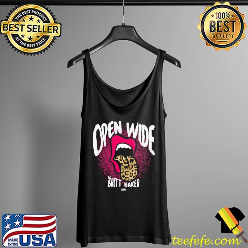 Britt Baker Open Wide Lepoard Shirt Tank Top Britt Baker Open Wide Lepoard Shirt Tank Top