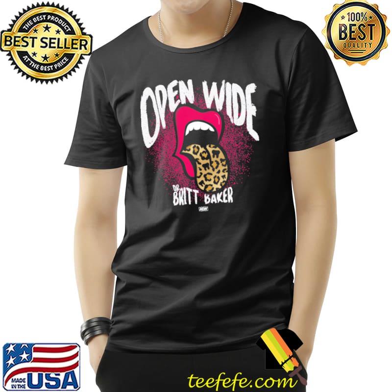 Britt Baker Open Wide Lepoard Shirt