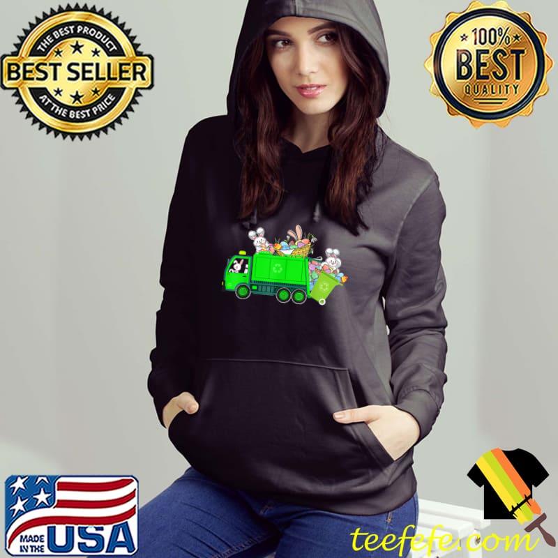 Bunny Riding Garbage Truck Easter Day Bunny Garbage Truck T-Shirt Hoodie Bunny Riding Garbage Truck Easter Day Bunny Garbage Truck T-Shirt Hoodie
