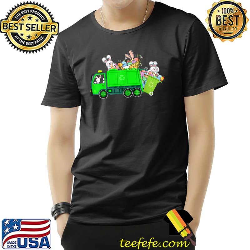 Bunny Riding Garbage Truck Easter Day Bunny Garbage Truck T-Shirt Bunny Riding Garbage Truck Easter Day Bunny Garbage Truck T-Shirt
