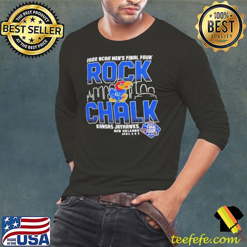 Champion Kansas jayhawks black 2022 final four rock chalk Long Sleeve Tee Champion Kansas jayhawks black 2022 final four rock chalk Long Sleeve Tee