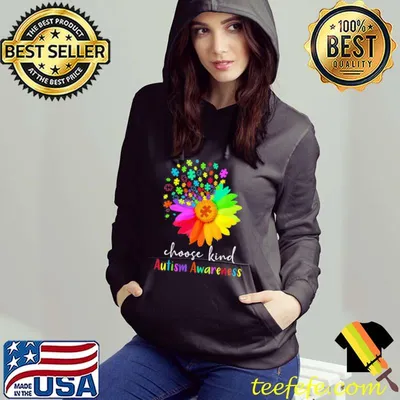 Choose Kind Autism Awareness Sunflower Mom T-Shirt