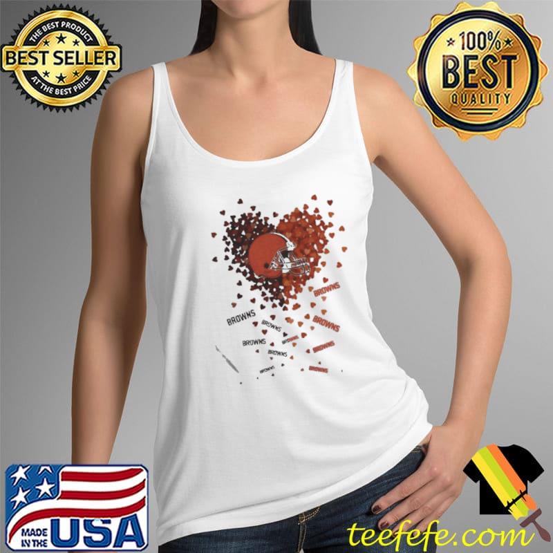 Cleveland browns Football in my heart Tank Top Cleveland browns Football in my heart Tank Top