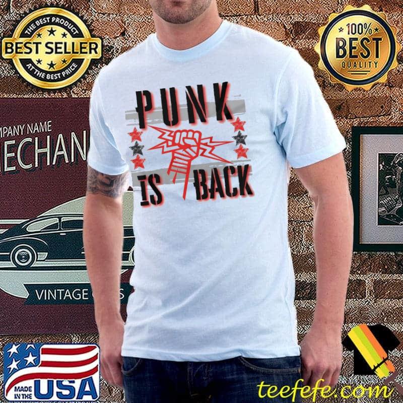 Cm punk is back aew wrestling shortsleeve Unisex Cm punk is back aew wrestling shortsleeve Unisex