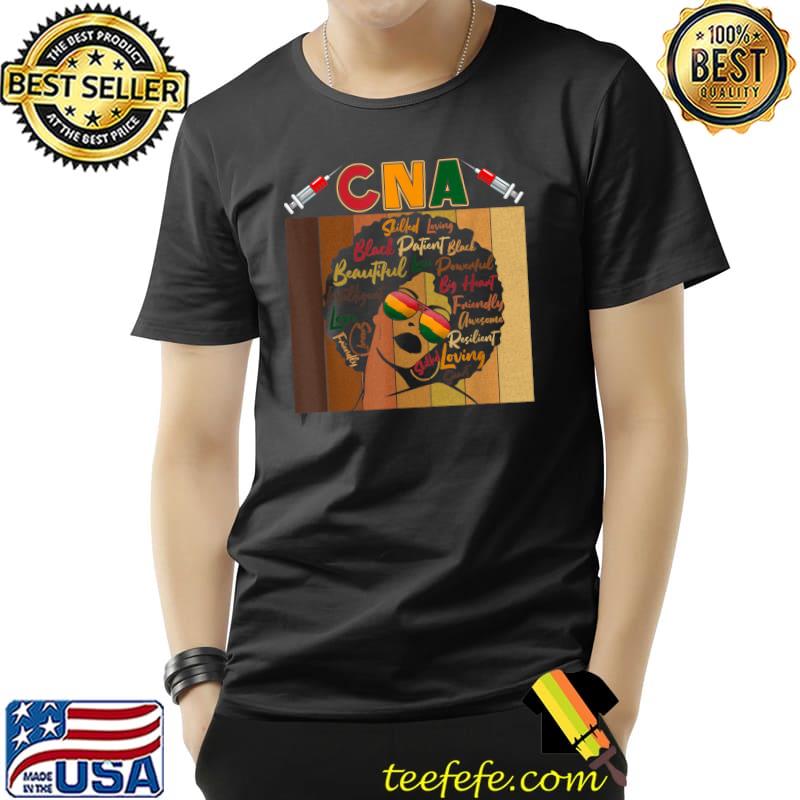 CNA Certified Nursing Assistant Afro Black History Month T-Shirt Unisex CNA Certified Nursing Assistant Afro Black History Month T-Shirt Unisex