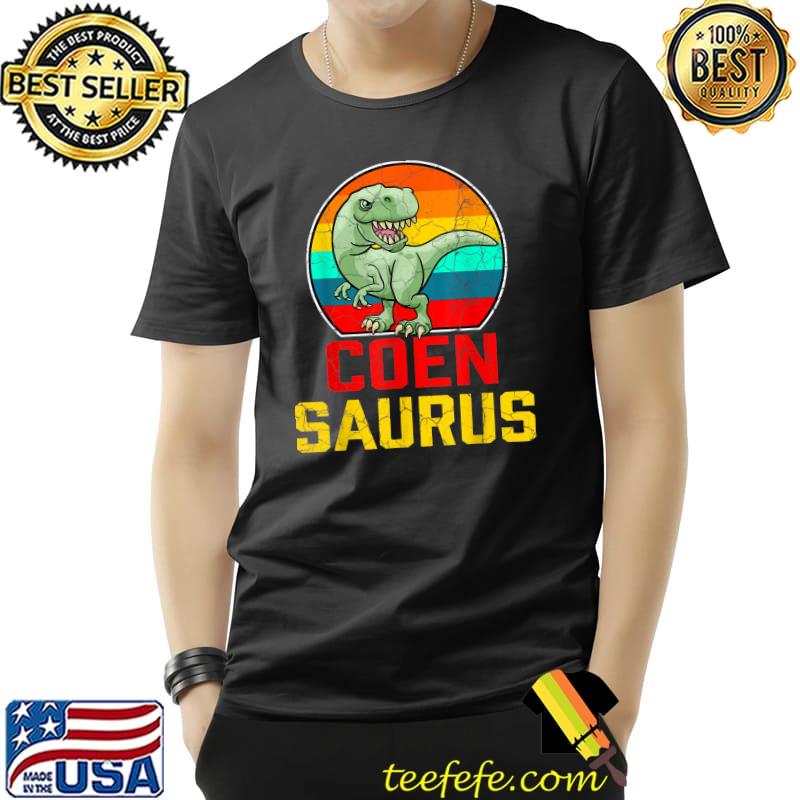 Coen Saurus Family Reunion Last Name Team Funny Custom T-Shirt