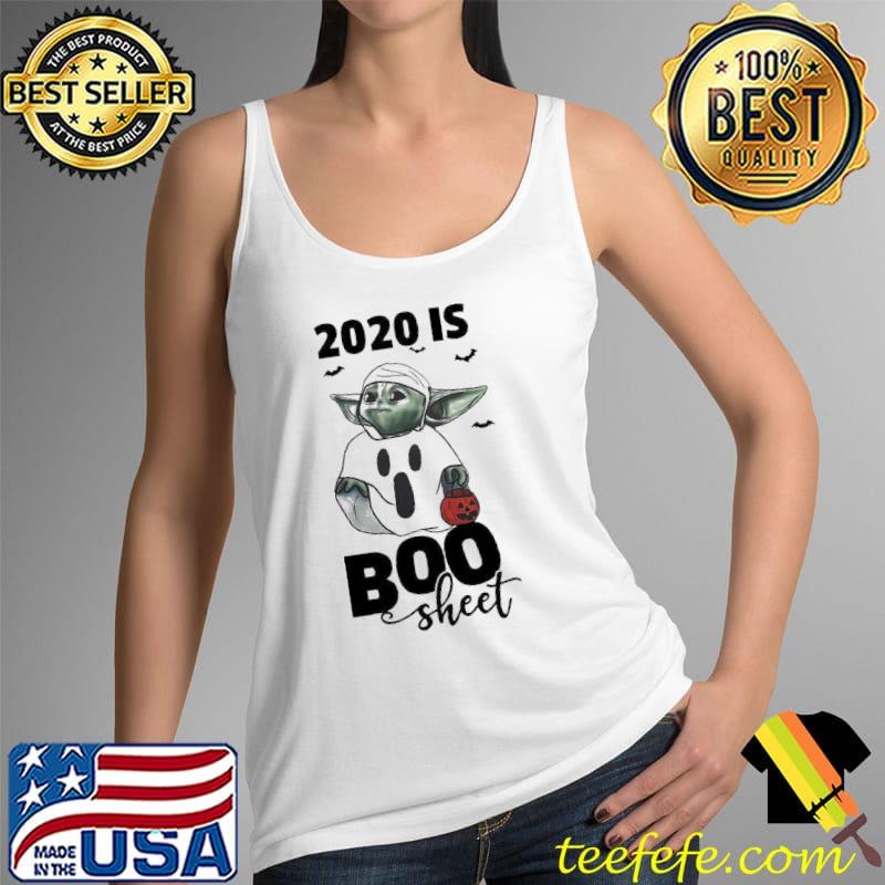 Colorful Star wars baby Yoda 2020 is boo sheet Tank Top Colorful Star wars baby Yoda 2020 is boo sheet Tank Top