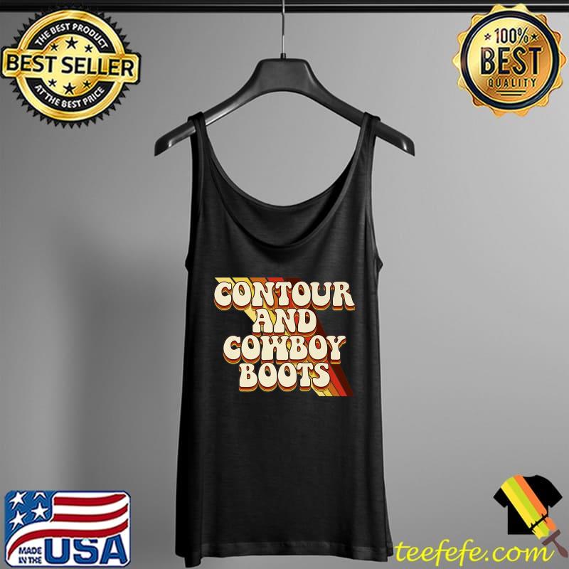 Contour And Cowboy Boots Western Country Girl Gift Premium T-Shirt Tank Top Contour And Cowboy Boots Western Country Girl Gift Premium T-Shirt Tank Top